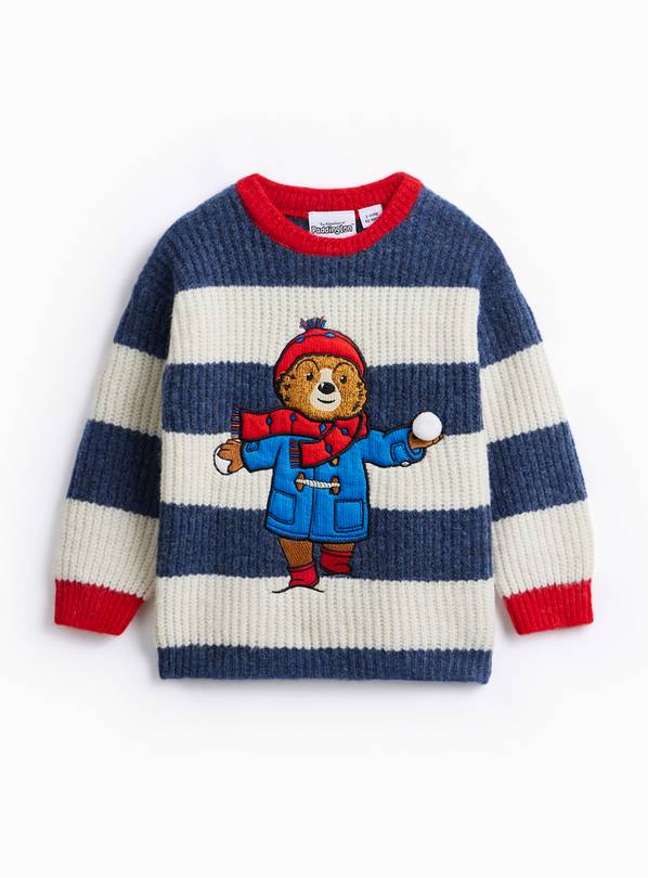 Paddington Navy Striped Knitted Jumper 2-3 years